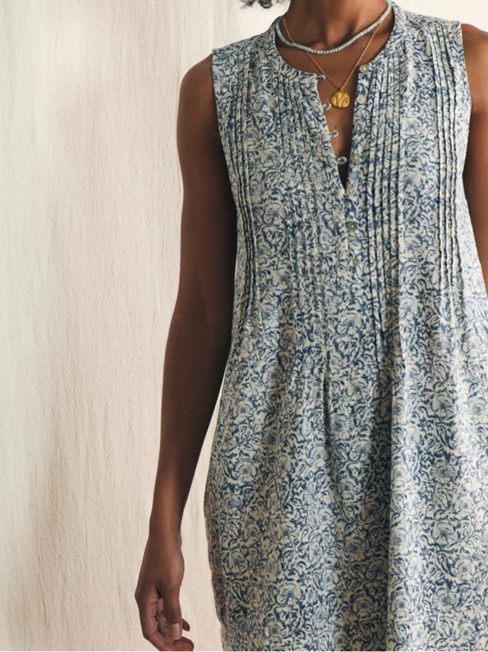 Faherty Isha Linen Blend Dress - XXL